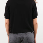 Hey Gang Apparel Womens Blouses The Boxy Polo in Black