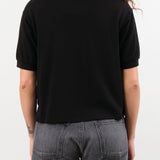 Hey Gang Apparel Womens Blouses The Boxy Polo in Black