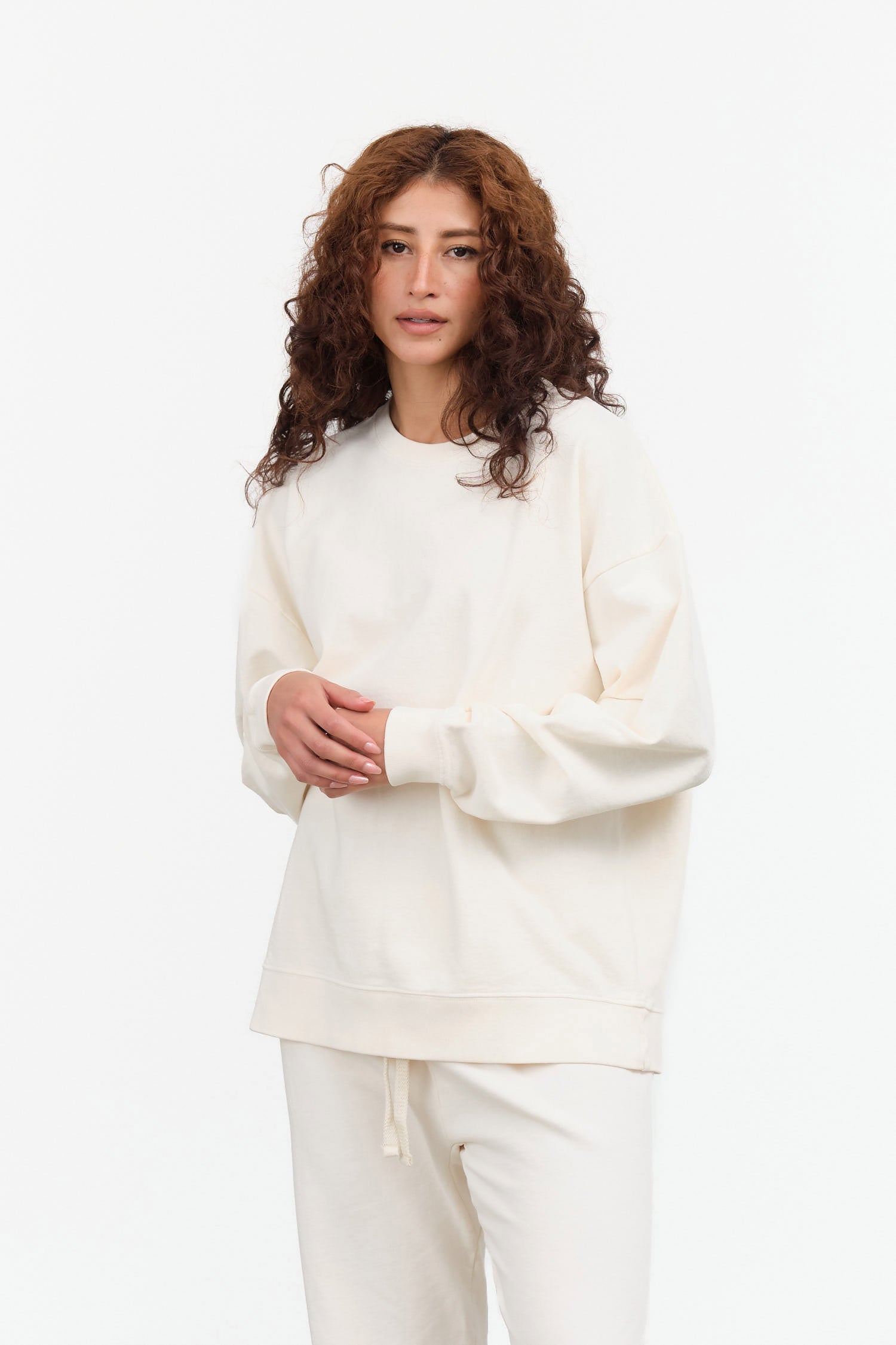 Hey Gang The Boxy Sweatshirt in Natural