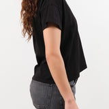 Hey Gang Apparel Womens Blouses The Boxy V-Neck in Black