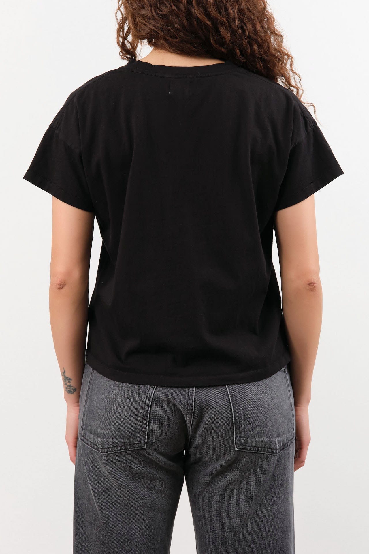 Hey Gang Apparel Womens Blouses The Boxy V-Neck in Black