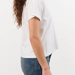 Hey Gang Apparel Womens Blouses The Boxy V-Neck in White