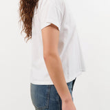 Hey Gang Apparel Womens Blouses The Boxy V-Neck in White