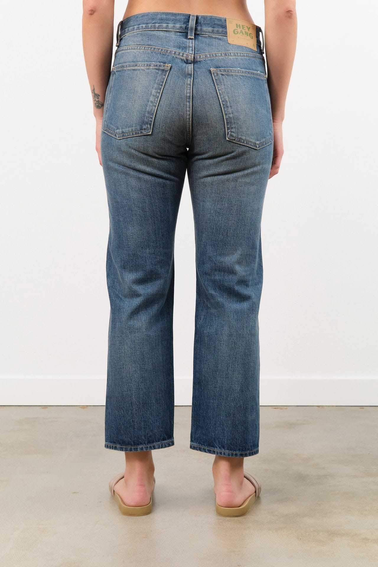 Hey Gang Apparel Womens Denim The Loose Crop Selvedge Jeans