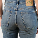 Hey Gang Apparel Womens Denim The Loose Crop Selvedge Jeans