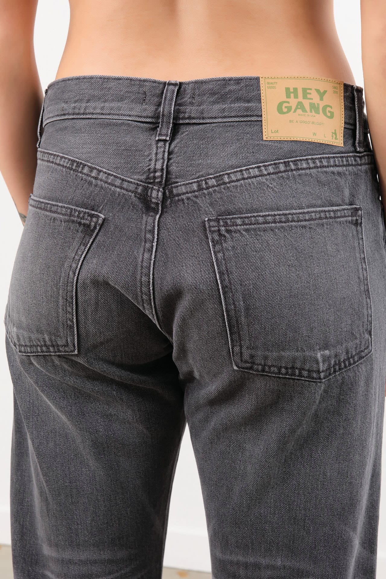 Hey Gang Apparel Womens Denim The Loose Crop Jeans