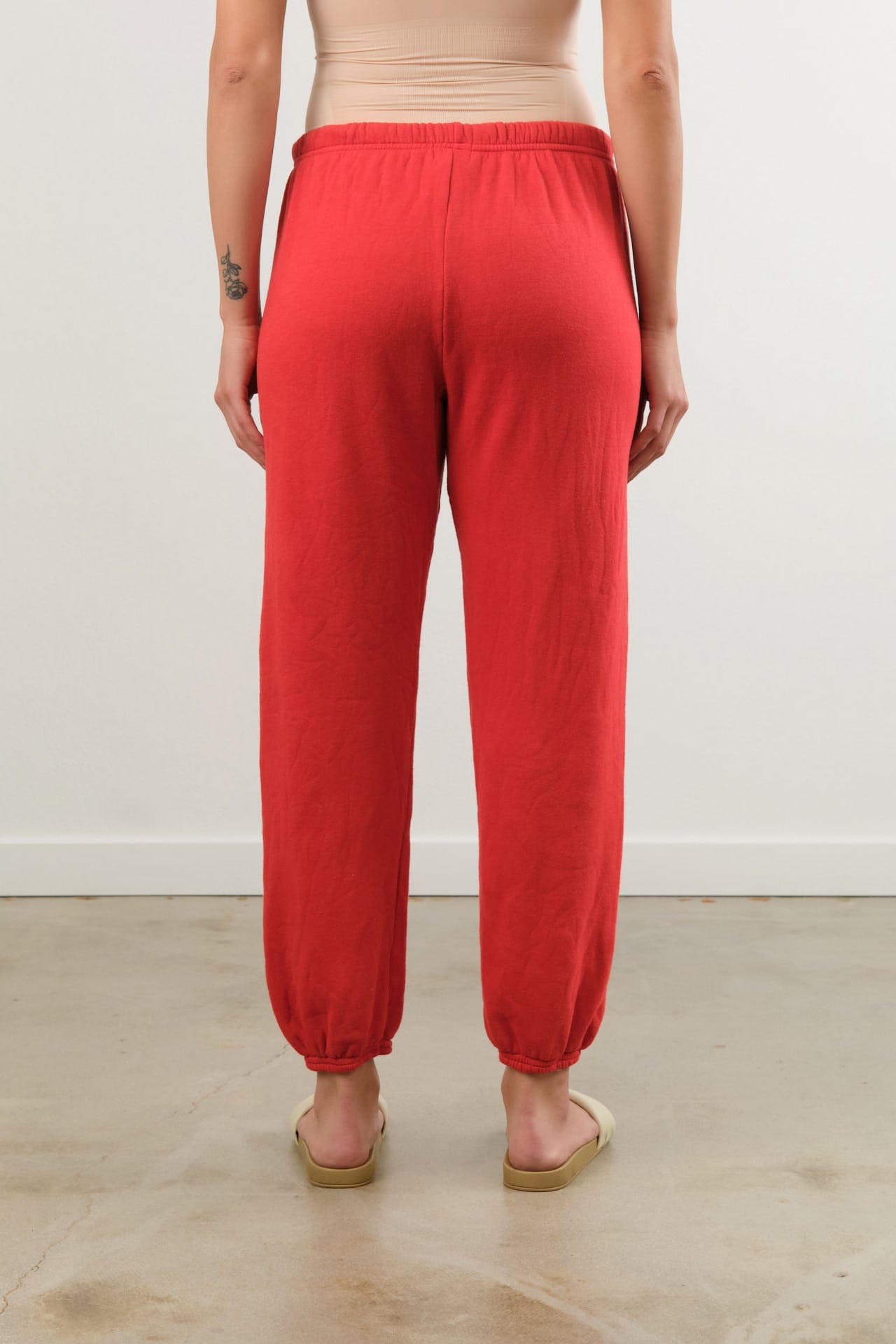 Hey Gang Apparel Womens Lounge The Sweatpants in Red