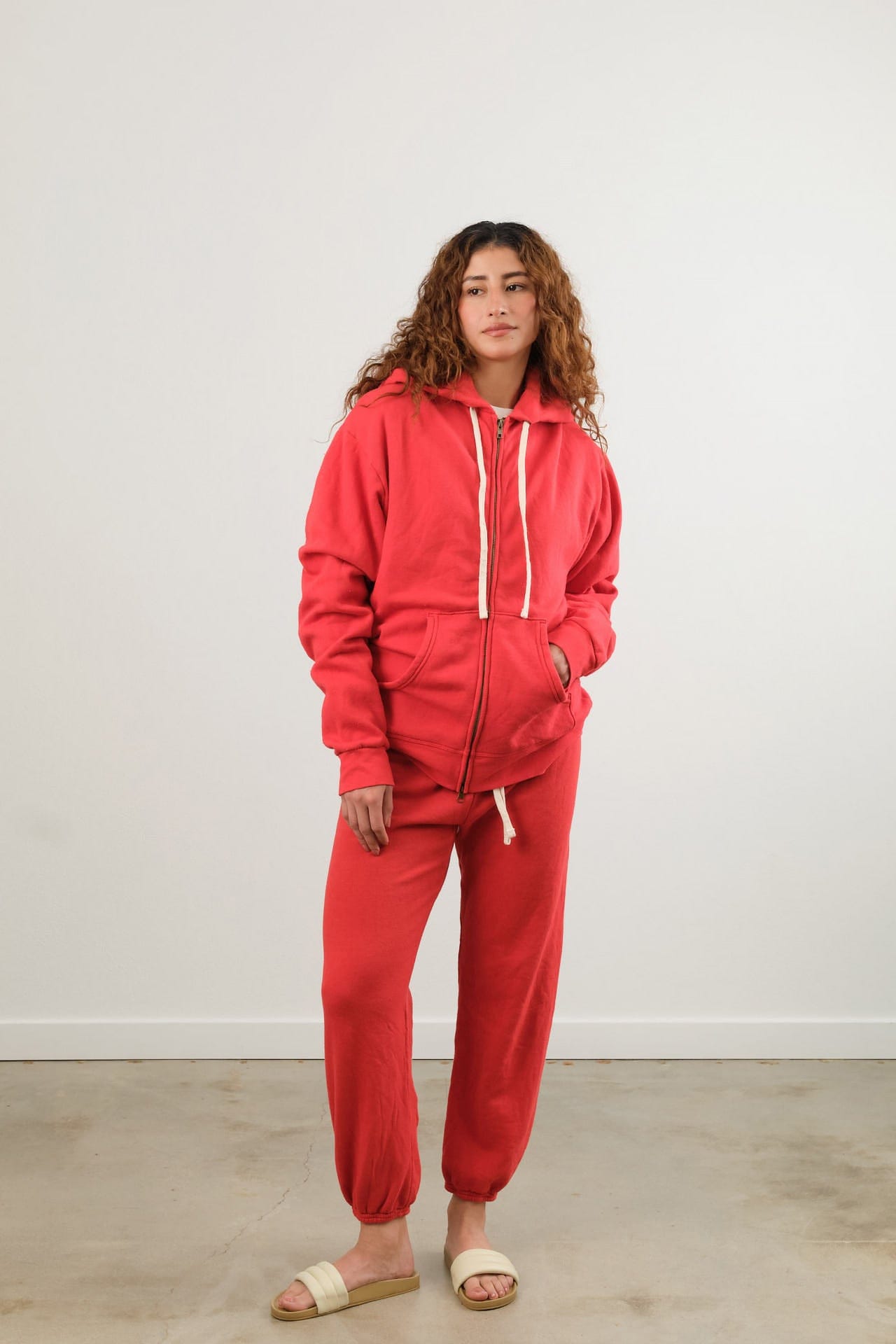Hey Gang Apparel Womens Lounge The Sweatpants in Red