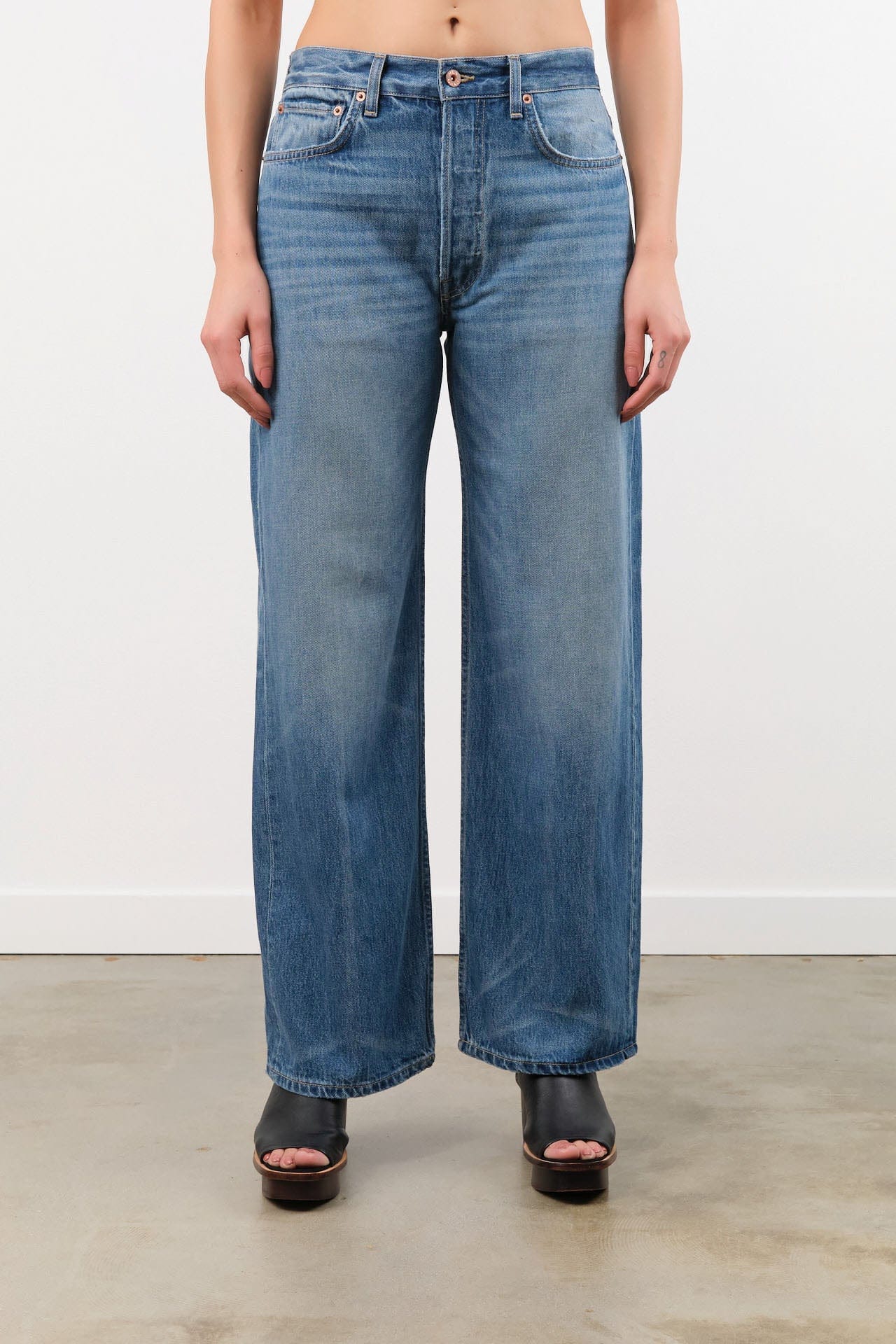 Hey Gang Apparel Womens Denim The Wide Slouch Jeans