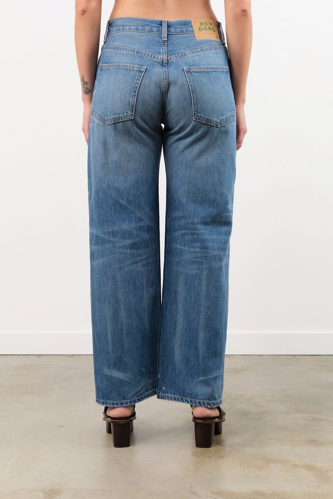 Hey Gang Apparel Womens Denim The Wide Slouch Jeans