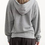 Hey Gang Apparel Womens Lounge The Zip Hoodie in PE Grey