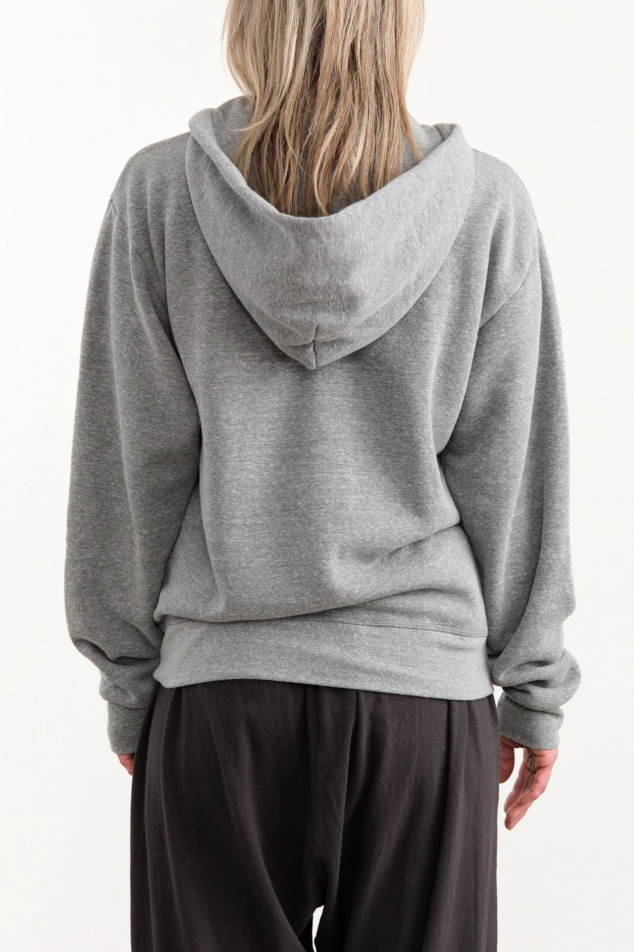 Hey Gang Apparel Womens Lounge The Zip Hoodie in PE Grey