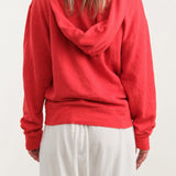 Hey Gang Apparel Womens Lounge The Zip Hoodie in Red
