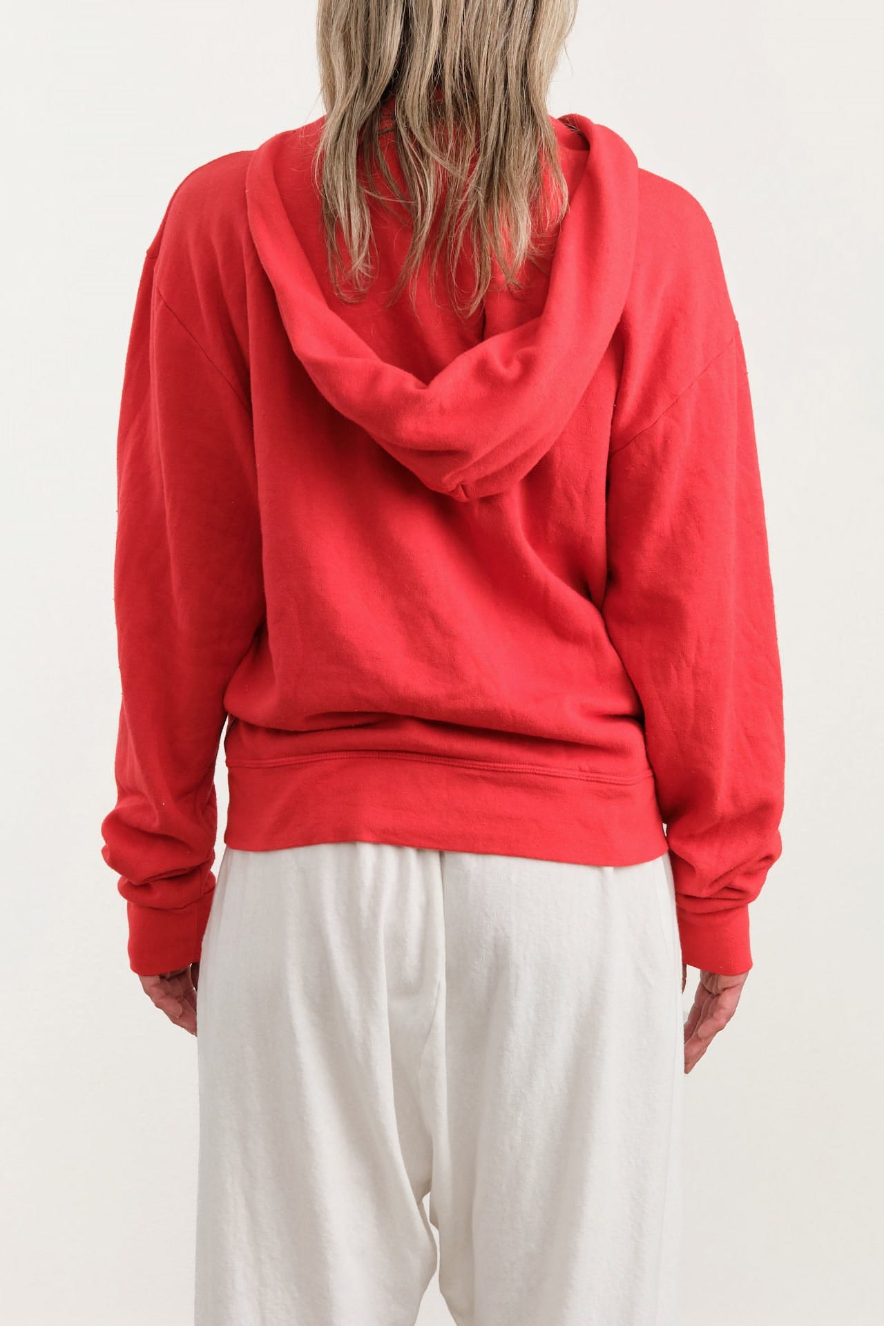 Hey Gang Apparel Womens Lounge The Zip Hoodie in Red