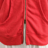 Hey Gang Apparel Womens Lounge The Zip Hoodie in Red
