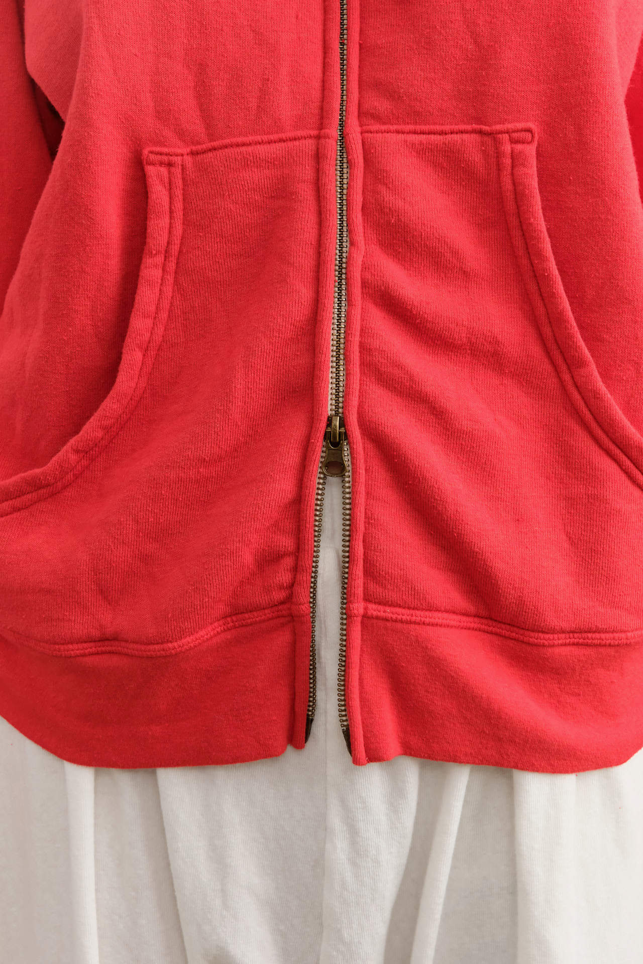 Hey Gang Apparel Womens Lounge The Zip Hoodie in Red