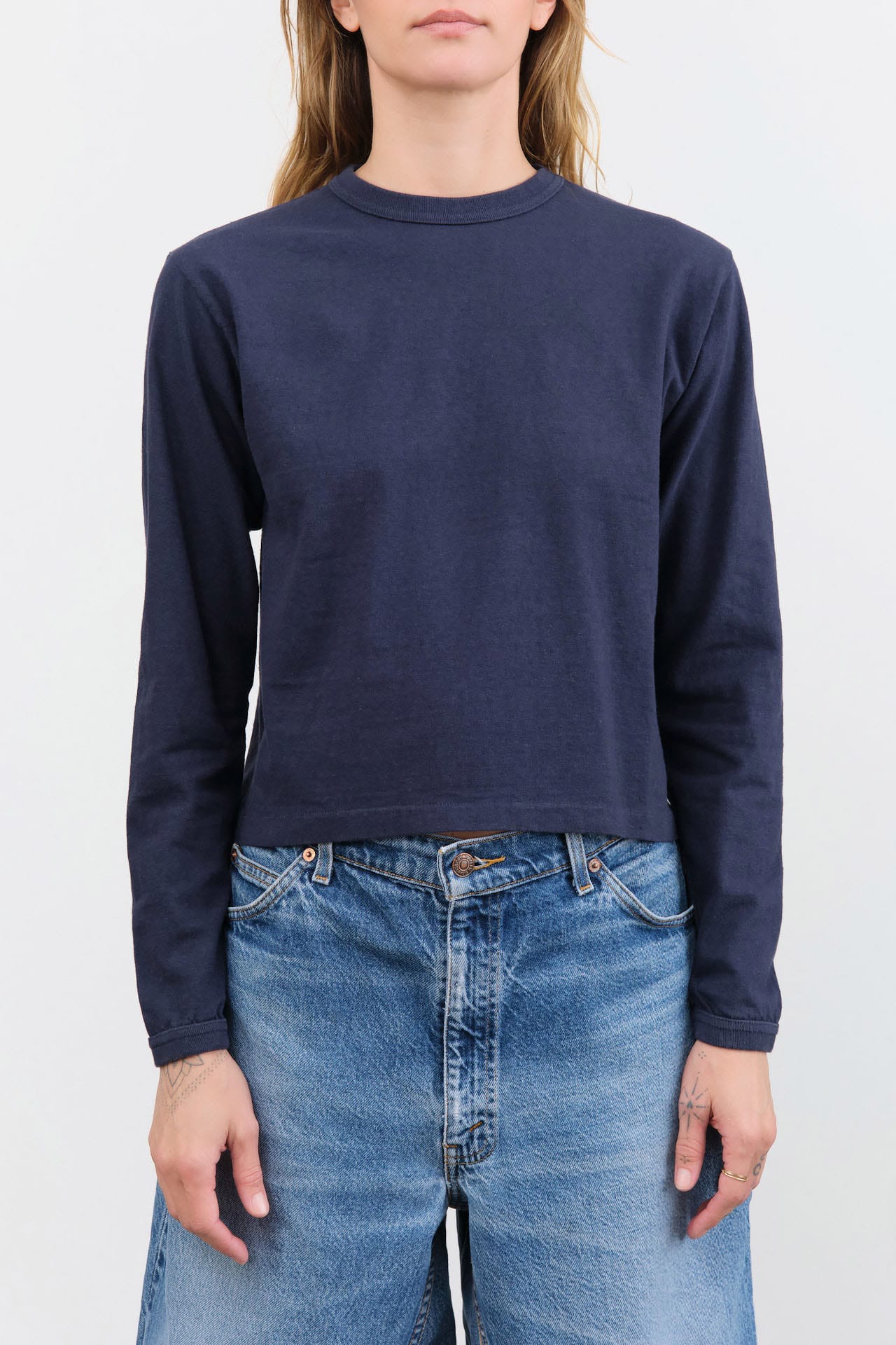 Hi'aka LS T-Shirt in Dark Navy