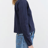 Hi'aka LS T-Shirt in Dark Navy