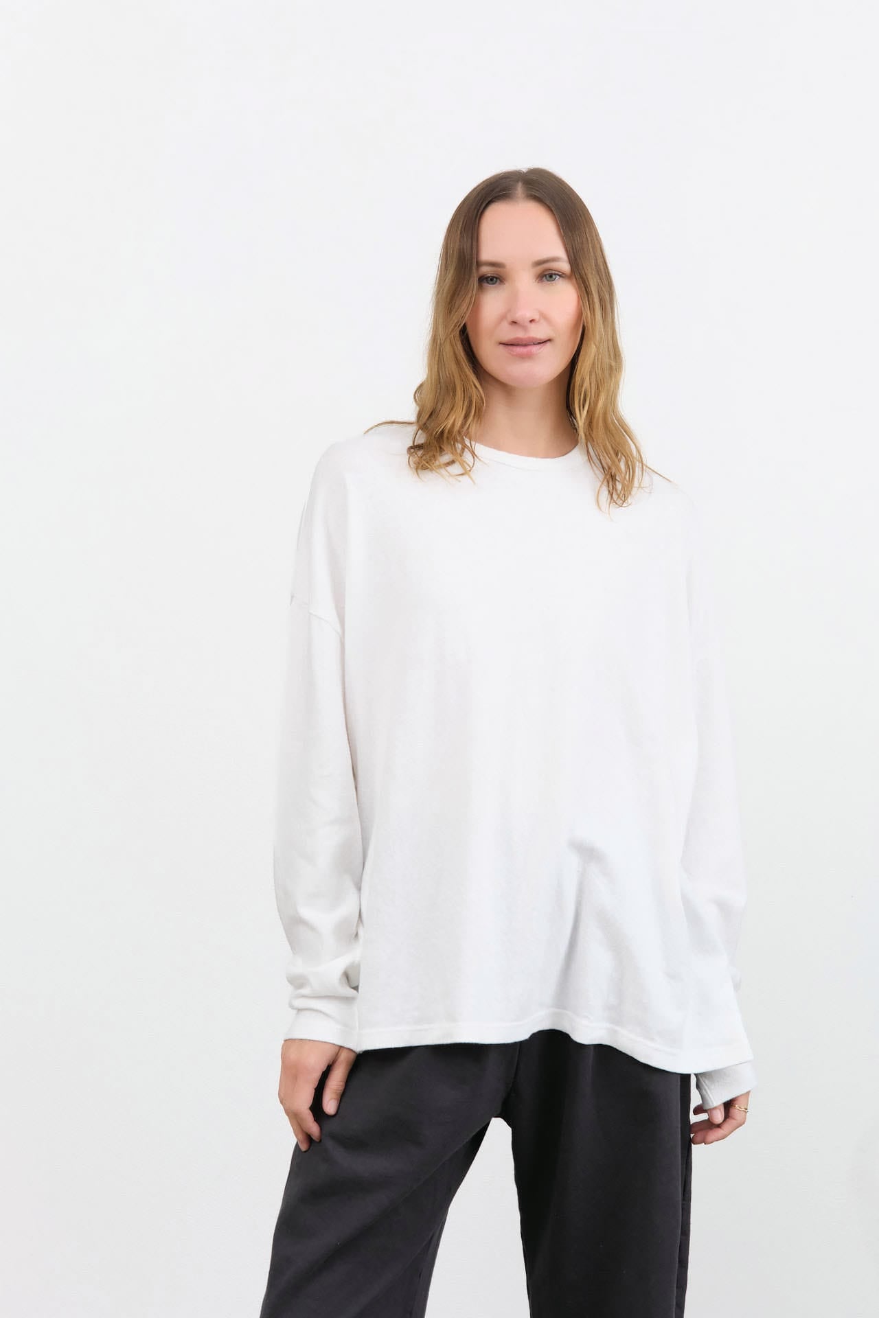 Ichi Antiquites Apparel Womens Tees Loose Pullover White / One Size