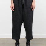 Ichi Antiquites Apparel Womens Pants Wool Gauze Houndstooth Pants Charcoal / One Size