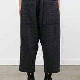 Ichi Antiquites Apparel Womens Pants Wool Gauze Houndstooth Pants Charcoal / One Size