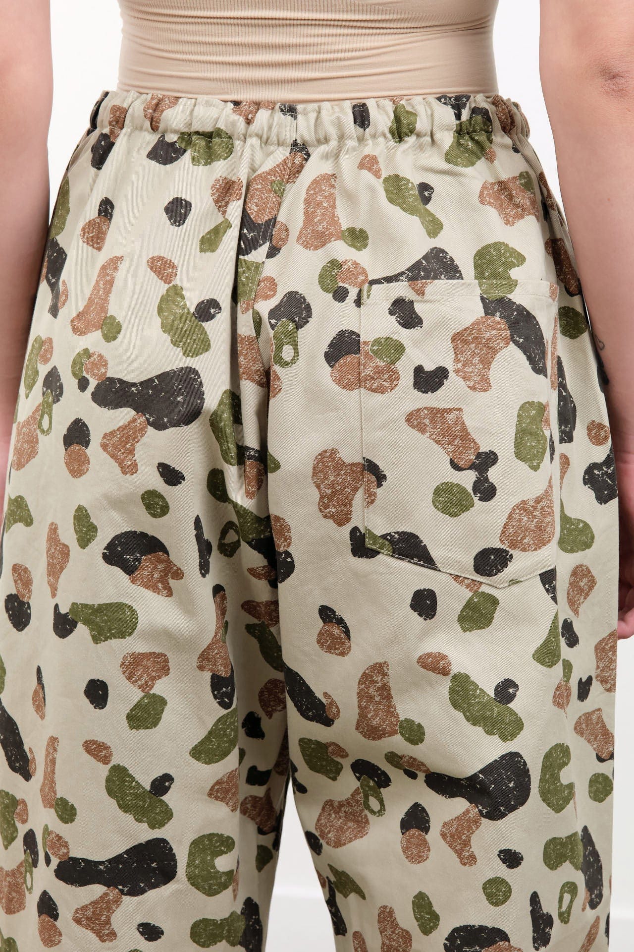 Ichi Antiquities Apparel Womens Pants Camo Pants Beige Camo / One Size