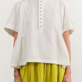 Ichi Antiquities Apparel Womens Blouses Cotton Linen Shirt White / One Size