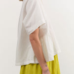 Ichi Antiquities Apparel Womens Blouses Cotton Linen Shirt White / One Size