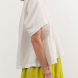 Ichi Antiquities Apparel Womens Blouses Cotton Linen Shirt White / One Size