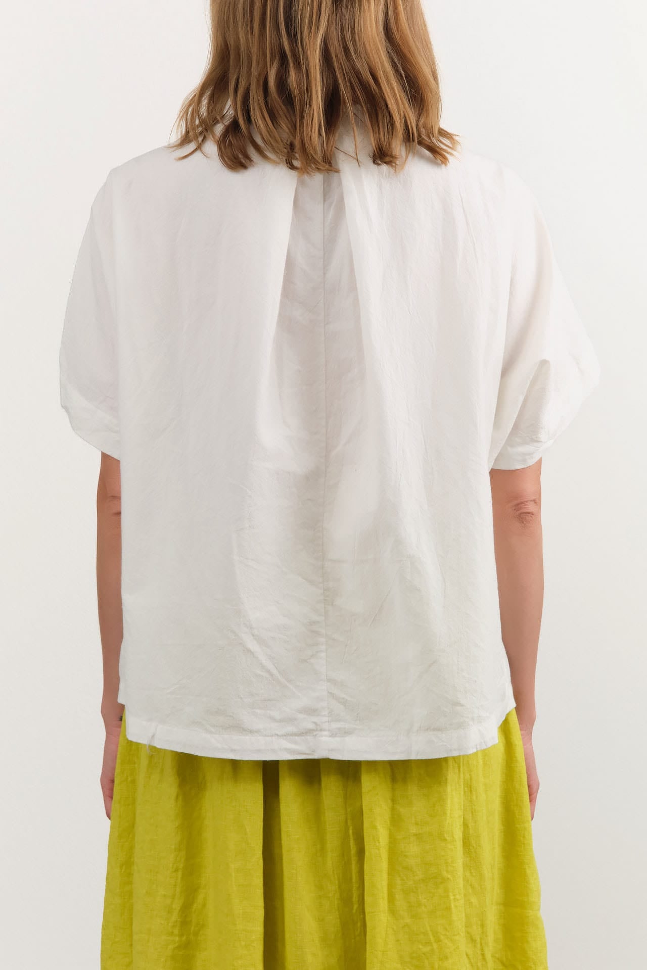 Ichi Antiquities Apparel Womens Blouses Cotton Linen Shirt White / One Size