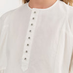 Ichi Antiquities Apparel Womens Blouses Cotton Linen Shirt White / One Size