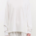 Ichi Antiquities Apparel Womens Lounge Cotton Loose Pullover White / One Size
