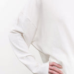 Ichi Antiquities Apparel Womens Lounge Cotton Loose Pullover White / One Size