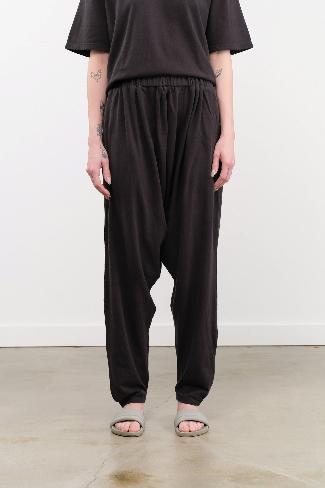 Ichi Antiquities Apparel Womens Lounge Cotton Pants in Black Black / One Size