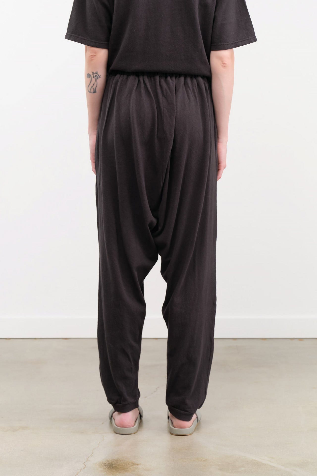 Ichi Antiquities Apparel Womens Lounge Cotton Pants in Black Black / One Size
