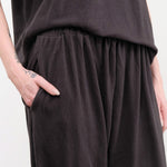 Ichi Antiquities Apparel Womens Lounge Cotton Pants in Black Black / One Size