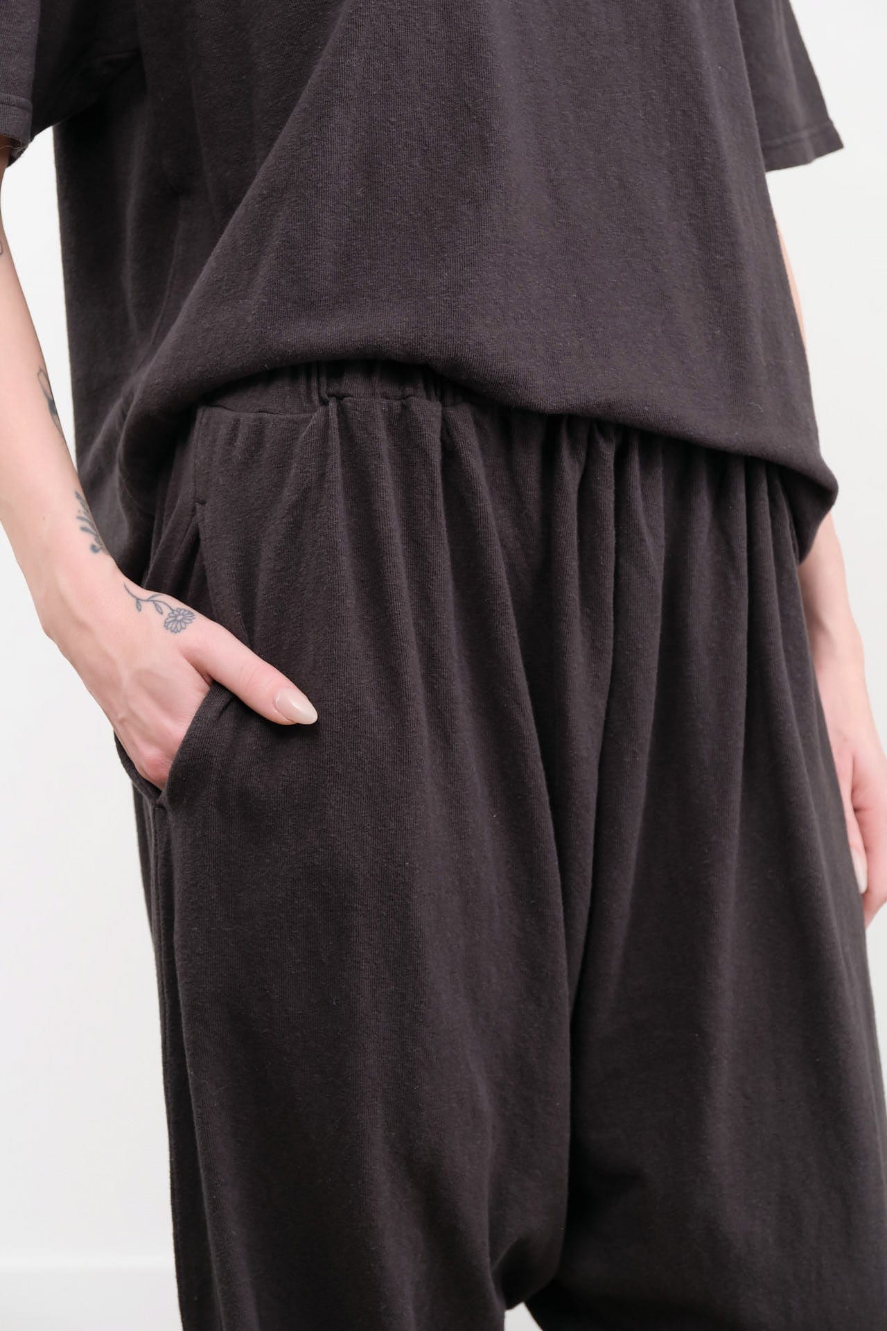 Ichi Antiquities Apparel Womens Lounge Cotton Pants in Black Black / One Size