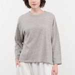 Ichi Antiquities Apparel Womens Lounge Cotton Pullover Gray / One Size