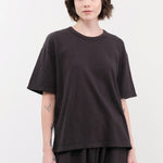 Ichi Antiquities Apparel Womens Lounge Cotton T-Shirt in Black Black / One Size