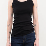 Ichi Antiquities Apparel Womens Lounge Cotton Tank Top in Black Black / One Size