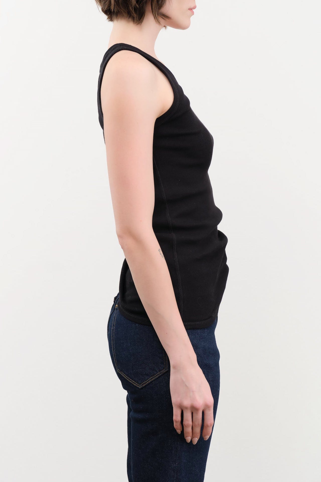Ichi Antiquities Apparel Womens Lounge Cotton Tank Top in Black Black / One Size
