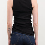 Ichi Antiquities Apparel Womens Lounge Cotton Tank Top in Black Black / One Size