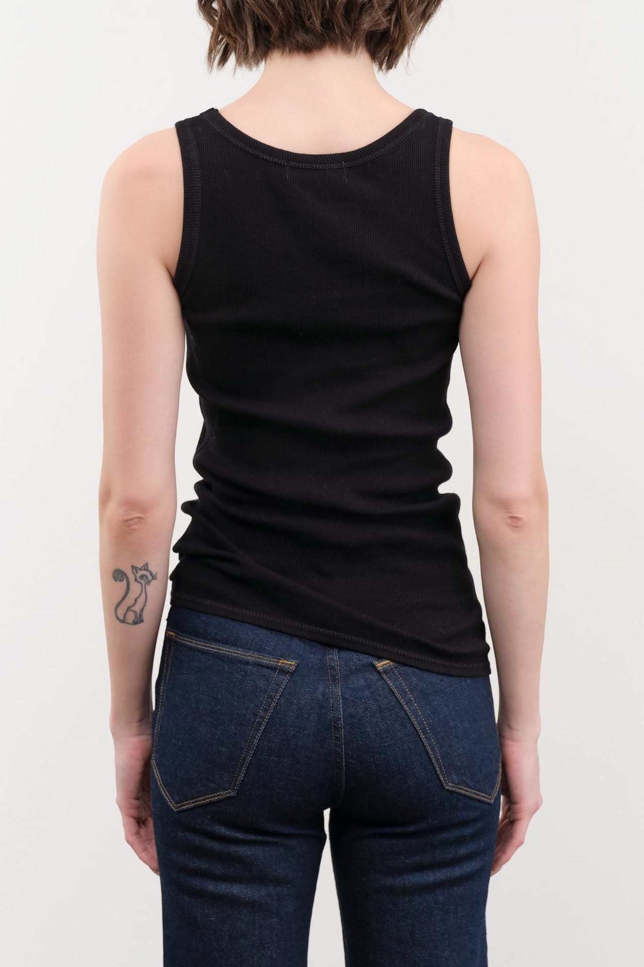 Ichi Antiquities Apparel Womens Lounge Cotton Tank Top in Black Black / One Size
