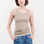 Ichi Antiquities Apparel Womens Lounge Cotton Tank Top in Mocha Mocha / One Size