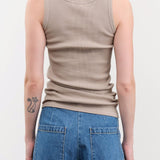 Ichi Antiquities Apparel Womens Lounge Cotton Tank Top in Mocha Mocha / One Size