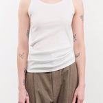 Ichi Antiquities Apparel Womens Lounge Cotton Tank Top in White White / One Size
