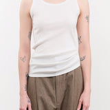 Ichi Antiquities Apparel Womens Lounge Cotton Tank Top in White White / One Size