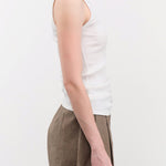 Ichi Antiquities Apparel Womens Lounge Cotton Tank Top in White White / One Size