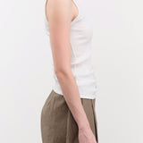 Ichi Antiquities Apparel Womens Lounge Cotton Tank Top in White White / One Size