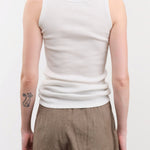 Ichi Antiquities Apparel Womens Lounge Cotton Tank Top in White White / One Size